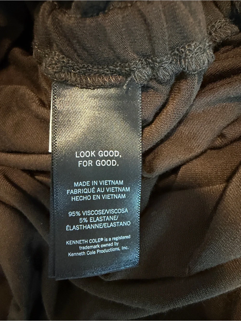 Kenneth Cole Sleeveless Crewneck Top - Dark Brown - Picture 4 of 4